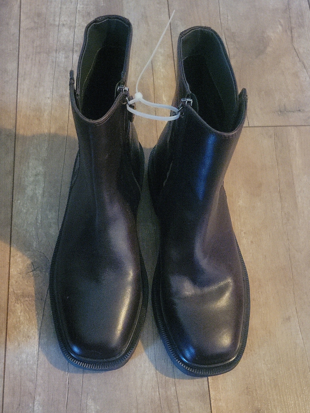 Franco Santo Brown Leather Ankle Boots - Picture 5 of 10